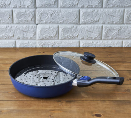 スピニー／26cmガラス蓋付フライパン（ガス火用）