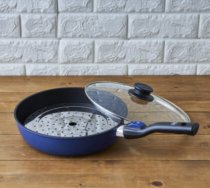 スピニー/26cmガラス蓋付フライパン(ガス)